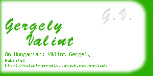 gergely valint business card